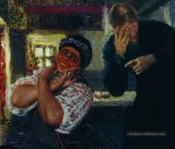 solokha et diacre 1926 Ilya Repin Peinture à l'huile